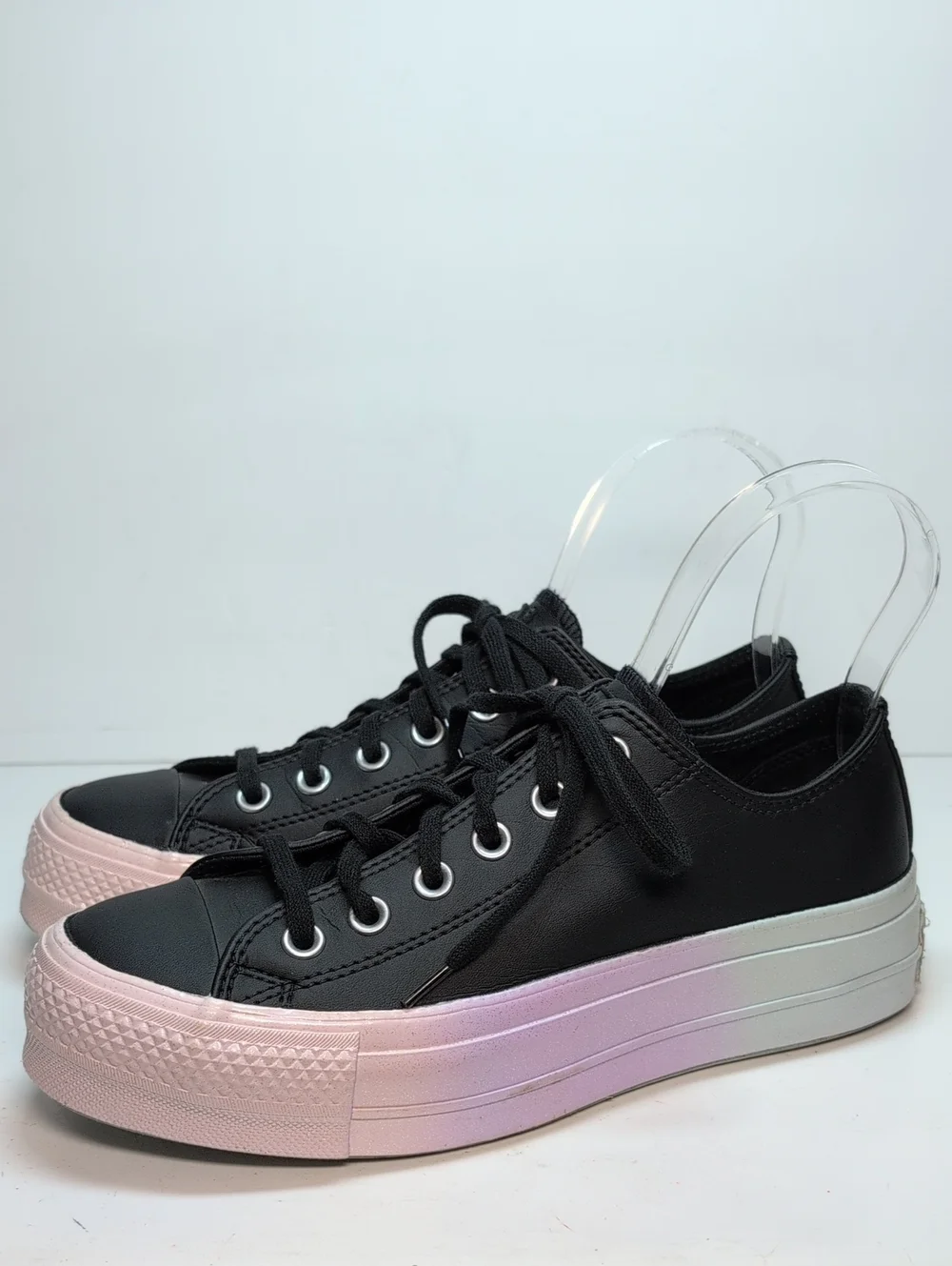 Converse All Star lift rainbow platform sneakers women's size 7.5 EU 38